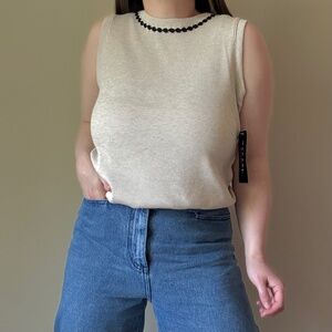 Two Piece Tank Top + Cardigan Set
